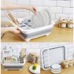 Picture of Vegetable Fruit Wash and Drain Sink Storage Basket Space Saving for Kitchen Home & Multifunction Foldable Dish Tub Collapsible Cutting Board Dish Tub
