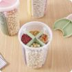 Picture of 4 in 1 food container   4 IN 1 FOOD CONTAINER4 in 1 Food Storage Container Air Tight Transparent Masala Dabba Container Plastic Storage Box jar and container