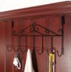 Picture of 7 Hooks Door Hanger Metal Over Door Hook Towel Hooks Door Hanger Metal Hanging Rack Organizer