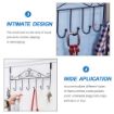 Picture of 7 Hooks Door Hanger Metal Over Door Hook Towel Hooks Door Hanger Metal Hanging Rack Organizer