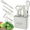 Picture of 6 Pack Kitchen Gadgets Set Steel Fruit Peeler With Storage Base Kitchen Knife Set KITCHEN SET KITCHEN TOOL 6 PCS KITCHEN TOOL