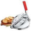 Picture of YELLOW PURI PRESS  Stainless Steel Puri Maker Press Machine Roti Chapati Presser  Papad/Khakhra/Poori Manual Hand Press Iron
