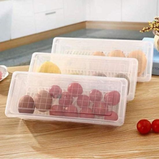 Picture of (2 PIECE ) FOOD STORAGE CONTAINER WITH REMOVABLE DRAIN PLATE