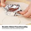 Picture of Momos Maker Dumpling Maker Dough Press Cutter Stainless Steel Dumpling Pie Gujiya Samosa Mould Maker Pastry Tool Wrapper Dough Cutter for Kitchen Making Tools