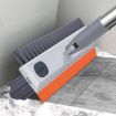 Picture of White 3 in 1 Tiles Cleaning Brush Bathroom Cleaning Brush with Wiper Upgraded 3 in 1 Tiles Cleaning Brush Bathroom Brush with Long Handle 3 IN 1 TILES CLEAING BRUSH mop