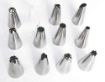 Picture of Cake Decorating Set Frosting Icing Piping Bag Tips with Steel nozzles. Reusable & Washable  12 Pieces Cake Decorator Set Frosting Icing Piping Bag Tips Along Steel nozzles
