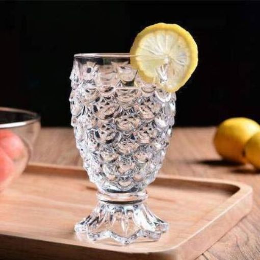 Picture of pineapple Glass 180 ml ( 6 pis set ) glasses design fancy glass set juice glasses stylish glass for drink unique drinking glass welcome glasses crystal glass set glasses designer drinking glass set water glasses water tumbler glass classic glass set