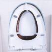 Picture of Toilet Seat Cover Pads, Washable Toilet Seat Cushion Mat Winter Washable Toilet Seat Lid Cover Pads