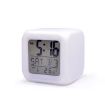Picture of Plastic Digital Alarm Clock with Automatic 7 Colour Changing LED Date, Time Temperature Digital Alarm Clock