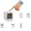 Picture of Plastic Digital Alarm Clock with Automatic 7 Colour Changing LED Date, Time Temperature Digital Alarm Clock