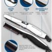 Picture of Electric Hair Straightener Brush Men Quick Beard Straightener Styler Comb Hair Straightening Curly Hair Straightening Comb Side Hair Detangling  Multi functional Hair Curling Curler