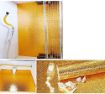 Picture of Aluminium Wallpaper Kitchen Golden Oil Proof Waterproof Paper Aluminum Foil  Golden Aluminum Foil Sticker for Kitchen Oil Proof Waterproof Paper self Adhesive Paper