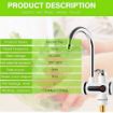 Picture of hot water tape Instant Heating Electric Water Heater Faucet Tap Kitchen Bathroom Digital Display with shower head || ABS Body- Shock Proof