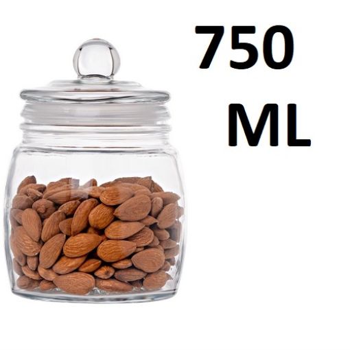 Picture of Pop Glass Containers with Lid  POP JAR 750 ML  Airtight Transparent Box for Food Spice Masala Pickle Cereal Snacks Canister
