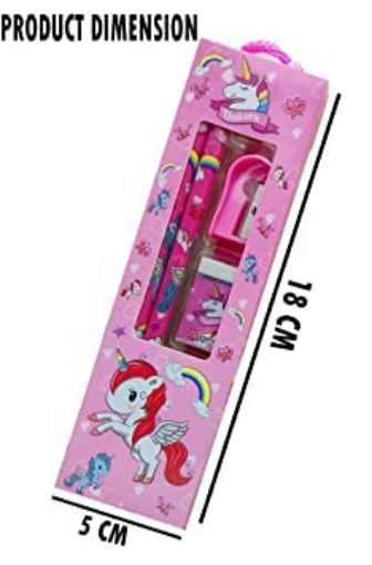 Picture of unicorn pencil set  Stationery set  Unicorn Stationery Set