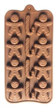 Picture of 12 CAVITY CHRISTMAS DESIGN SHAPE CHOCOLATE MOLD