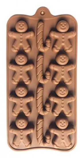 Picture of 12 CAVITY CHRISTMAS DESIGN SHAPE CHOCOLATE MOLD