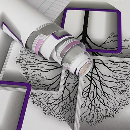 Picture of 3D PURPLE WALLPAPER