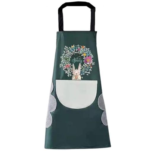 Picture of PLASTIC COOKING APRON  Kitchen Apron with Wiping Hand Towel ApronBig Pocket Unique Design Cooking Fits