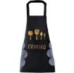 Picture of PLASTIC COOKING APRON  Kitchen Apron with Wiping Hand Towel ApronBig Pocket Unique Design Cooking Fits