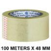 Picture of 2" inch tape 100 Meter B Transparent   Clear Tape for Packaging Transparent Cello Tape
