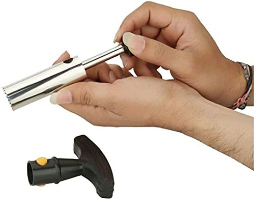 Picture of Stainless Steel Young Water Punch Tap Drill Straw Hole Open Coconut Driller Coconut Tool Opener Straight Peeler Drill Cutter Cleaning Stick Coconut Water Tap Cut Hole Tool Knife