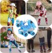 Picture of Blue White Roller Skates skating roller pink skating Inline Skates