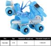 Picture of Blue White Roller Skates skating roller pink skating Inline Skates