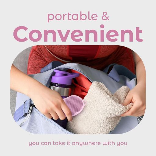 Picture of Silicone Body Scrubber 2-in-1 Bath Brush Back Cleaner