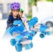 Picture of Blue White Roller Skates skating roller pink skating Inline Skates