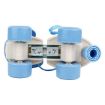 Picture of Blue White Roller Skates skating roller pink skating Inline Skates