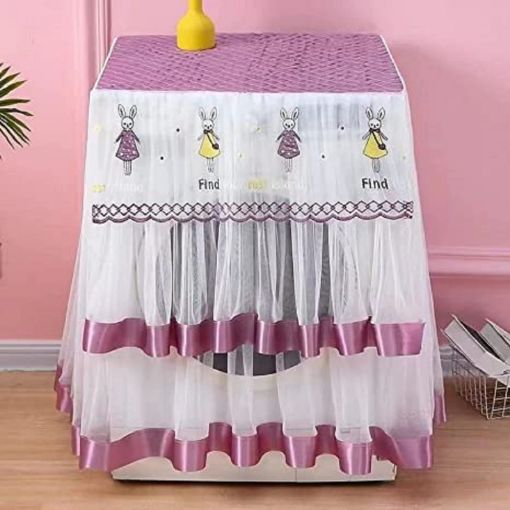 Picture of Washing Machine Embroidery Work Cover  Washing Machine Cover Embroidery Work Cover Waterproof and Dust Proof Front Open Washing Machine Cove