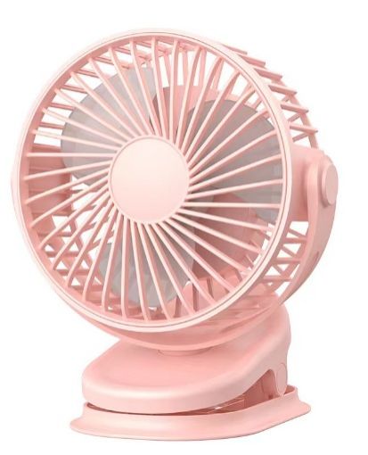 Picture of Powerful Portable Fan Battery Operated 3 Speeds Desk Fan MULTI-CLIP FUNCTION PERSONAL FAN