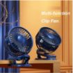 Picture of Powerful Portable Fan Battery Operated 3 Speeds Desk Fan MULTI-CLIP FUNCTION PERSONAL FAN