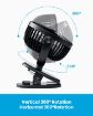 Picture of Powerful Portable Fan Battery Operated 3 Speeds Desk Fan MULTI-CLIP FUNCTION PERSONAL FAN