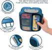 Picture of Leak Proof 4 Compartment Lunch Boxes Reusable Microwave Freezer Safe Portion Snack Containers 4 SECTION LUNCH BOX SQUARE LUNCH BOX