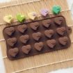 Picture of 28 Cavity Emoji Shape Silicone Chocolate Mould Silicone Fan/Fun Geometric Shape Chocolate Mould Cuboid Shape Chocolate Mould