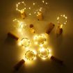 Picture of LIGHT STRING LIGHT Day Lights 6.5 Meter Copper Rice Fairy String Light Warm White Coin Cell Operated String Lights with Wine Bottle Cork