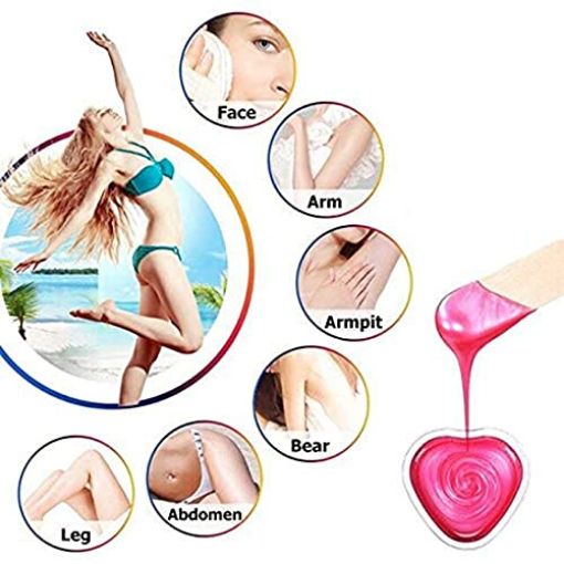 Picture of Wax Bean Hard wax bean Painless hair removal Brazilian wax For men Women Waxing Waxing for Face Eyebrow Back Chest Bikini Areas Legs Bikini Wax
