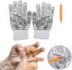 Picture of Acupressure Finger Massager Gloves Reflexology Point Massage Gloves Body Pain Relive Graphic Prints Massage Gloves