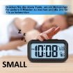 Picture of Small Black Digital Clock Small Black Digital Clock Digital Alarm Clock Battery Operated Smart Table Alarm Clock   Desk Small Digital Alarm Clock Alarm Clock with Automatic Sensor