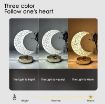 Picture of Moon Lamp Moon shape Crystal Lamp Decor Table Lamp Luxury Table lamp 3 in 1 Light Decoration light