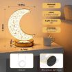 Picture of Moon Lamp Moon shape Crystal Lamp Decor Table Lamp Luxury Table lamp 3 in 1 Light Decoration light