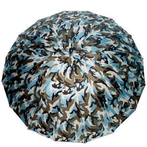 Picture of Military Printed Umbrella 16 Ribs Fancy Print with Leather Handle Umbrella  big size umbrella  Fancy Print with Leather Handle Umbrella