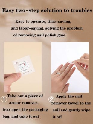Picture of NAIL REMOVAL WET WIPES (100 PC)