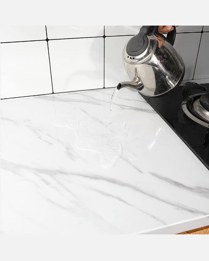 Picture of PVC Marble Stone Aluminum Foil Contact Paper Marble Stone Wallpaper Stickers