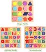 Picture of Wooden Shape Puzzle Wooden Learning Educational Board