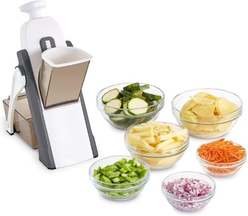 Picture of Plastic Adjustable Safe Hand Press Safe Slice Vegetable and Fruit Slicer