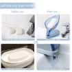 Picture of Leaf Shop Box  Beautiful Leaf Shape Self Draining Soap Dish Holder Plastic Soap Sponge Bar Holder Suction CupSoap Dish Soap Box Plastic LeafSelf Draining Bar Soap