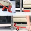 Picture of Heavy Duty ABS Steel Adjustable Height Furniture Lifter Sliders Easy Safe Moving Appliance Roller Shifting Tool Suitable for Sofas Couches Refrigerators